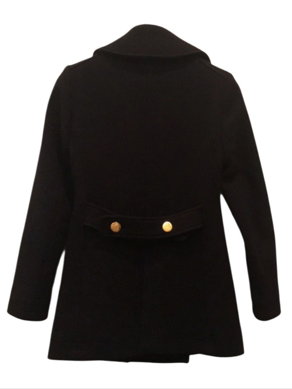 Retro vintage preppy Y2K classic J.Crew Stadium-cloth majesty peacoat navy Blue - Picture 3 of 7